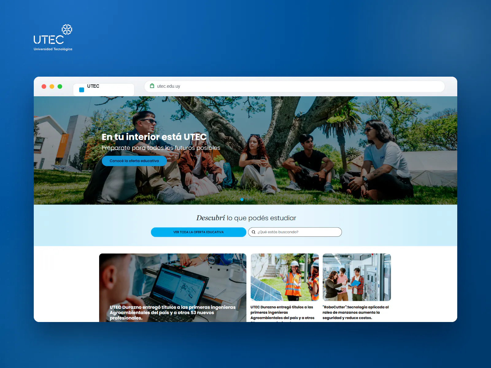 Mockup Portal UTEC